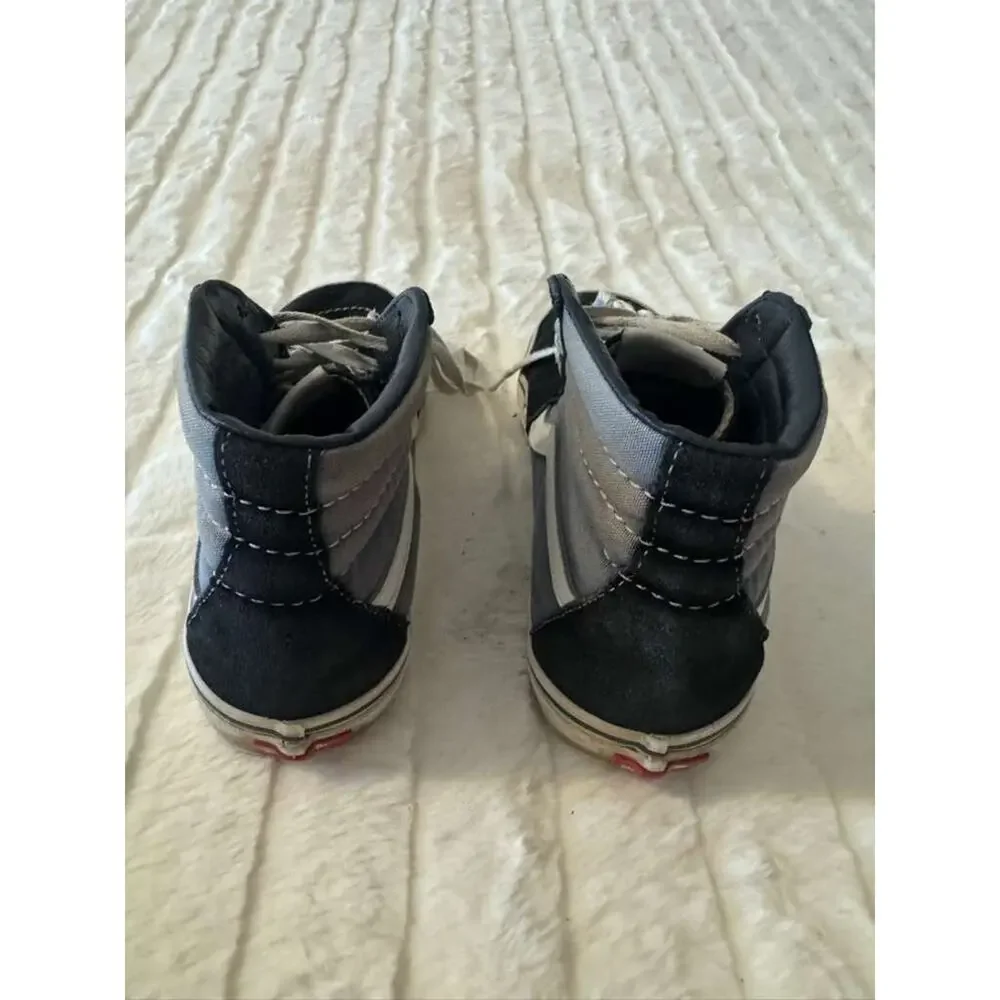 Vans Sk8-Hi High Top Sneakers Black Gray Men's 6.5 Women's 8 721356